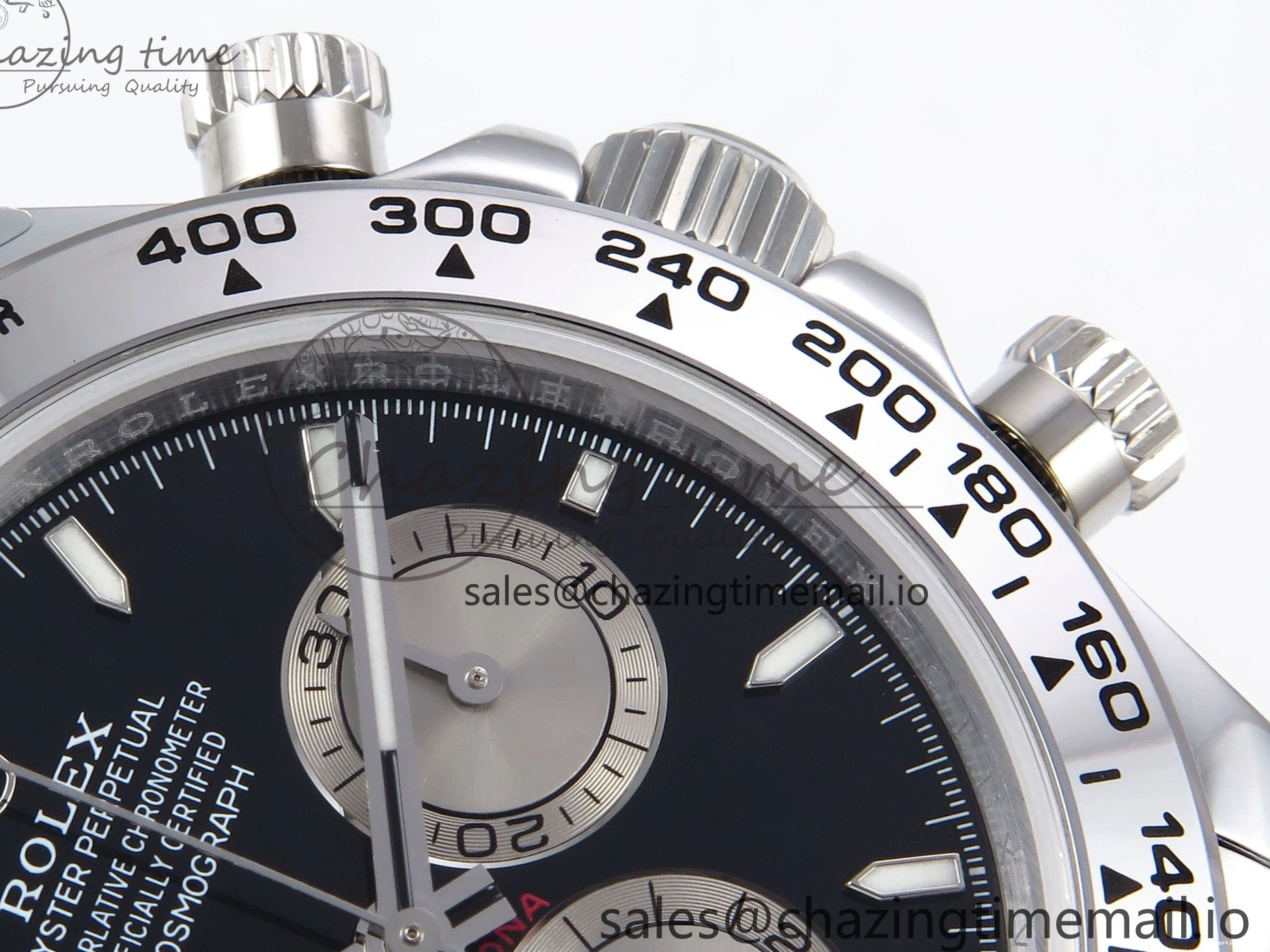 0402 Daytona 126509 QF 1:1 Best Edition Black Silver Dial on SS Bracelet SH4131 V6 (Gain Weight） DailyWear 1007